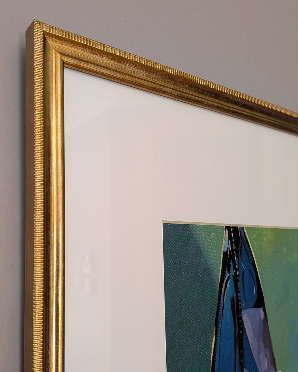 Thumbnail: Looking Down the Rialto Bridge  - Framed Limited Edition Print 