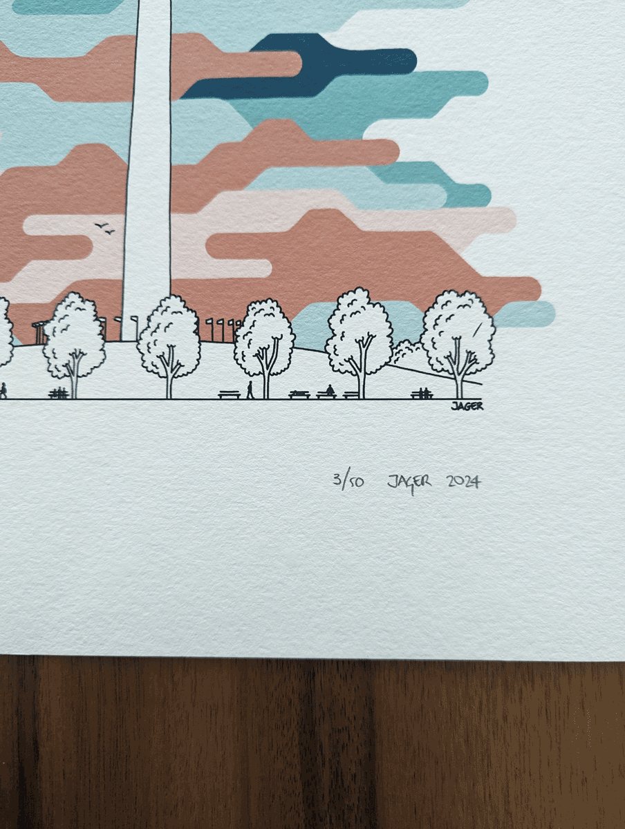 Thumbnail: DC Sunrise 18x24 Limited Edition