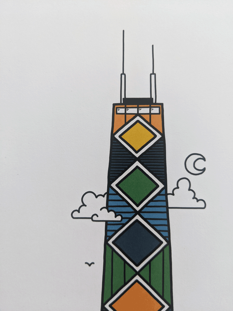 Thumbnail: Hancock Tower - print