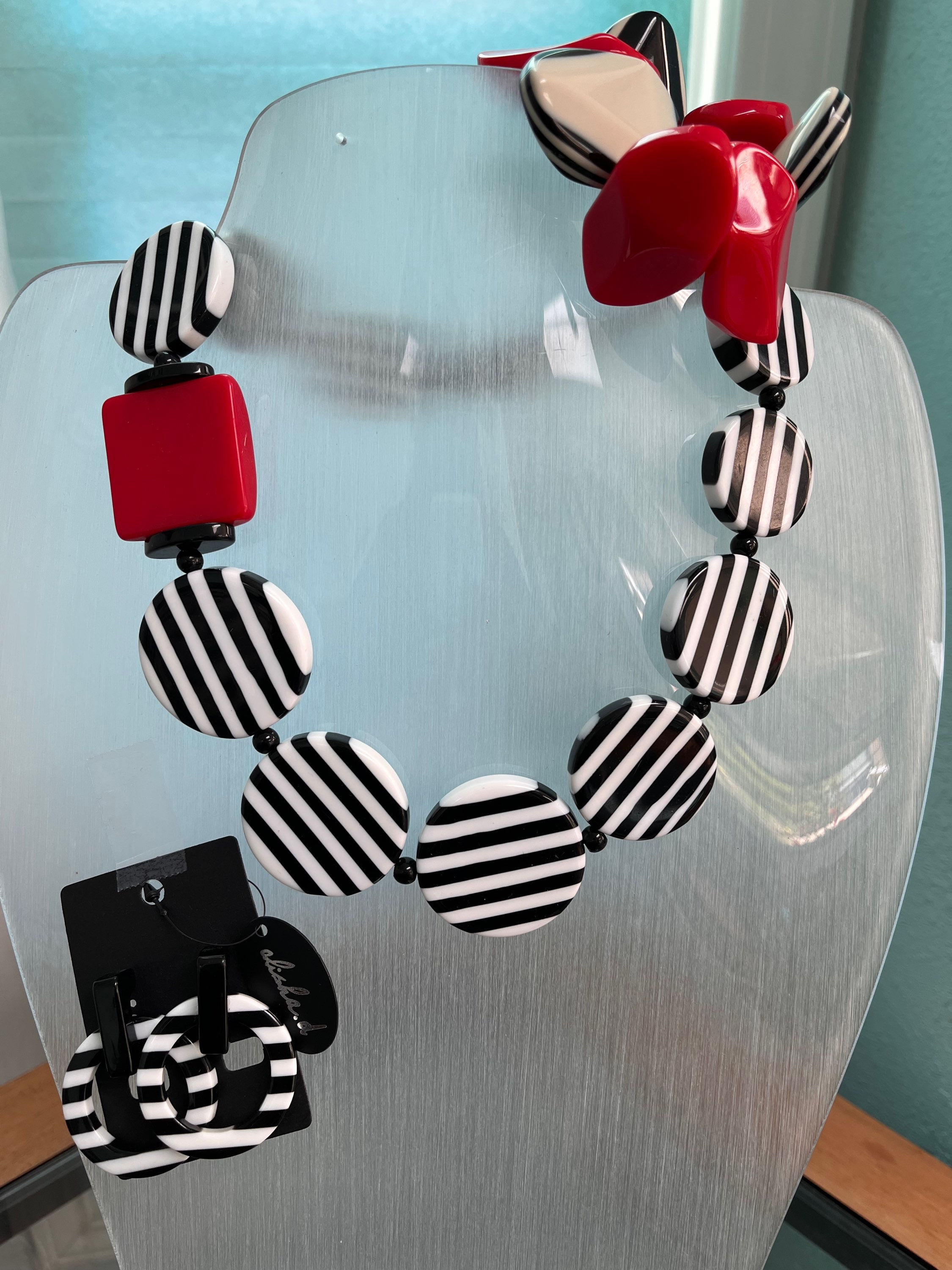 Stripe Necklace  By Alisa 