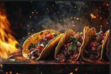 Arranged Food and Objects