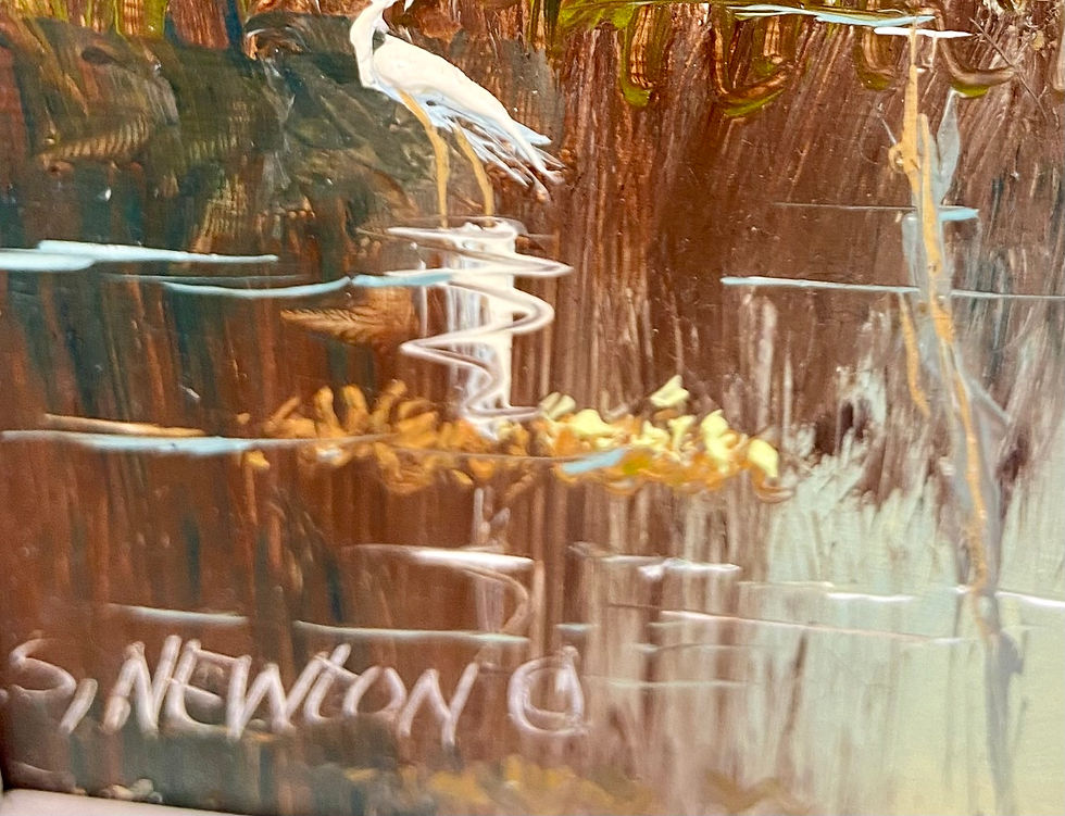 FL Highwaymen Sam Newton Oil Painting
