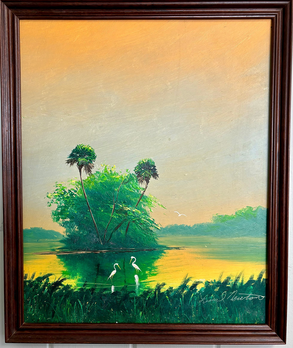 FL Highwaymen Lemuel Newton Oil Painting