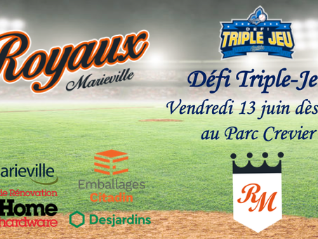 Défi Triple Jeu : Vendredi 13 juin