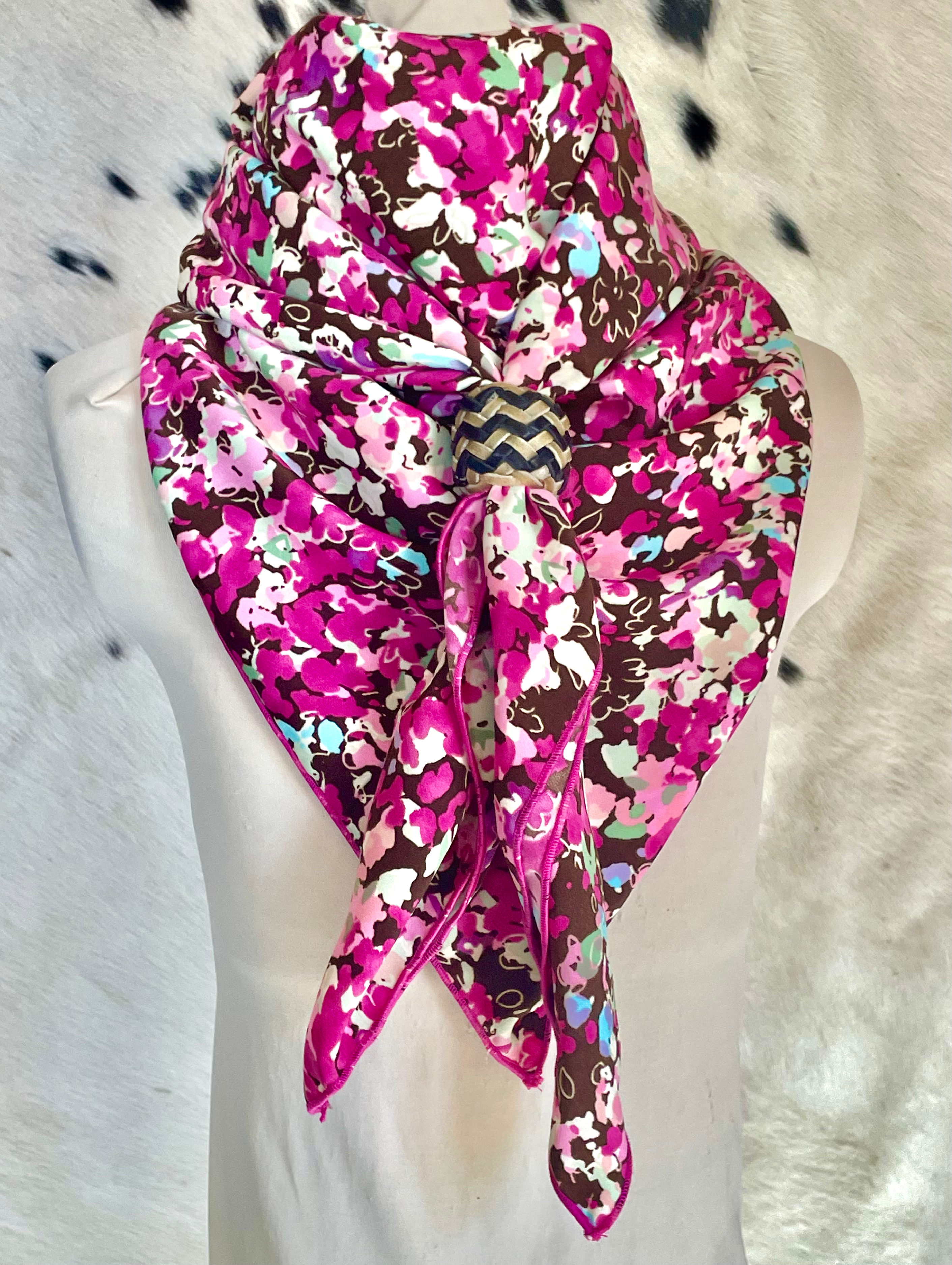 Pink Floral Wild Rag