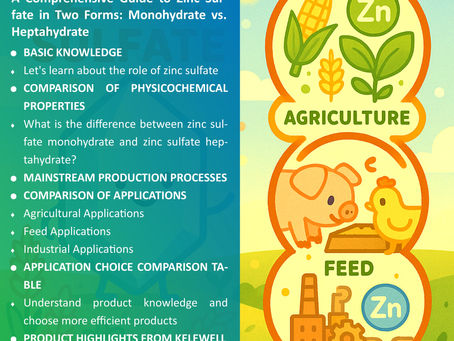 A Comprehensive Guide to Zinc Sulfate in Two Forms: Monohydrate vs. Heptahydrate – From Molecular Structure to Practical Applications