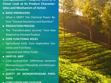 Monopotassium Phosphite (MKPI): A Closer Look at Its Product Characteristics and Mechanism of Action