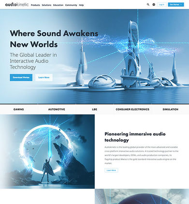 Site web de Audiokinetic