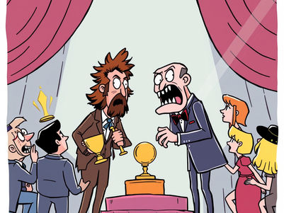 'Award ceremony where the winner is a baddie'