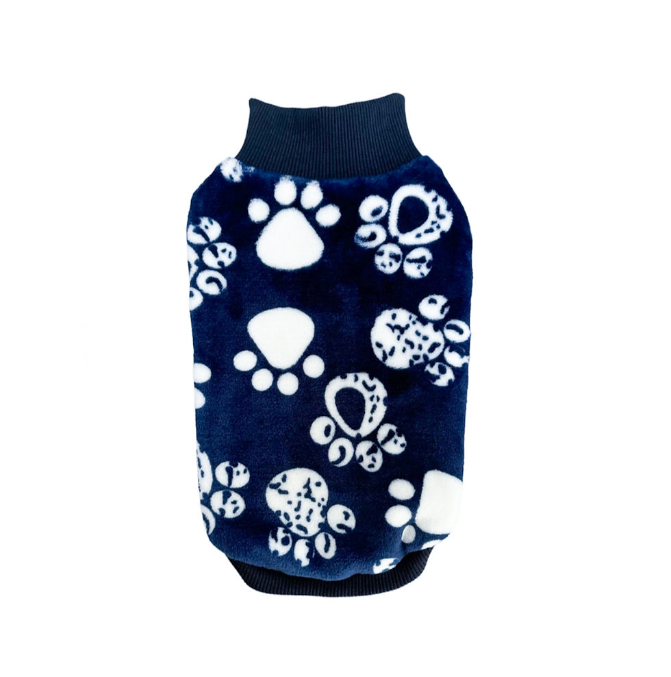 Plüsch Weste „Pfote“