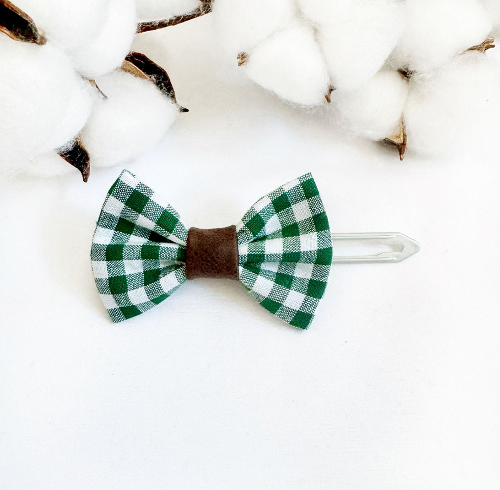 Trachten Haarspange grün/braun