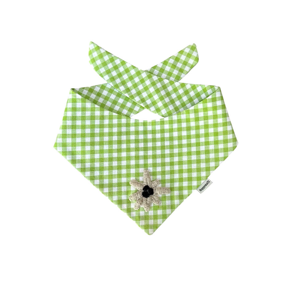 Halstuch "Edelweiß" hellgrün