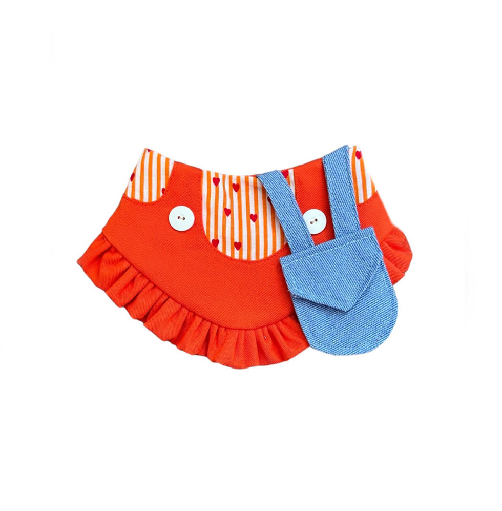 Halstuch orange/blau