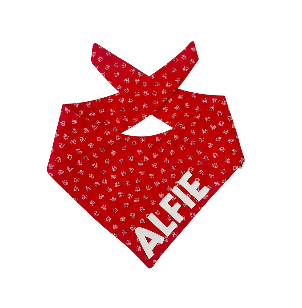 Personalisiertes Hundehalstuch "Urlaub"