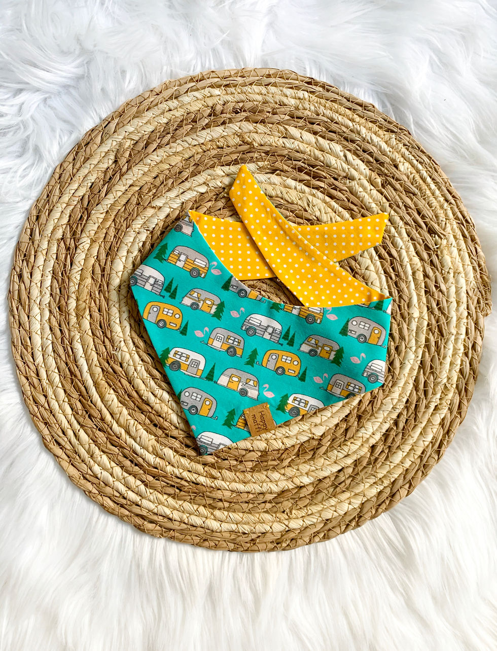 Miniaturbild: Halstuch "Camping" türkis