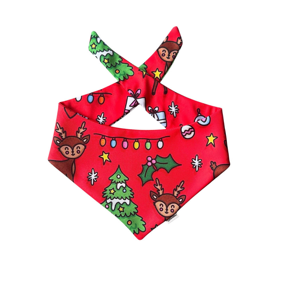 Halstuch "Christmas" rot