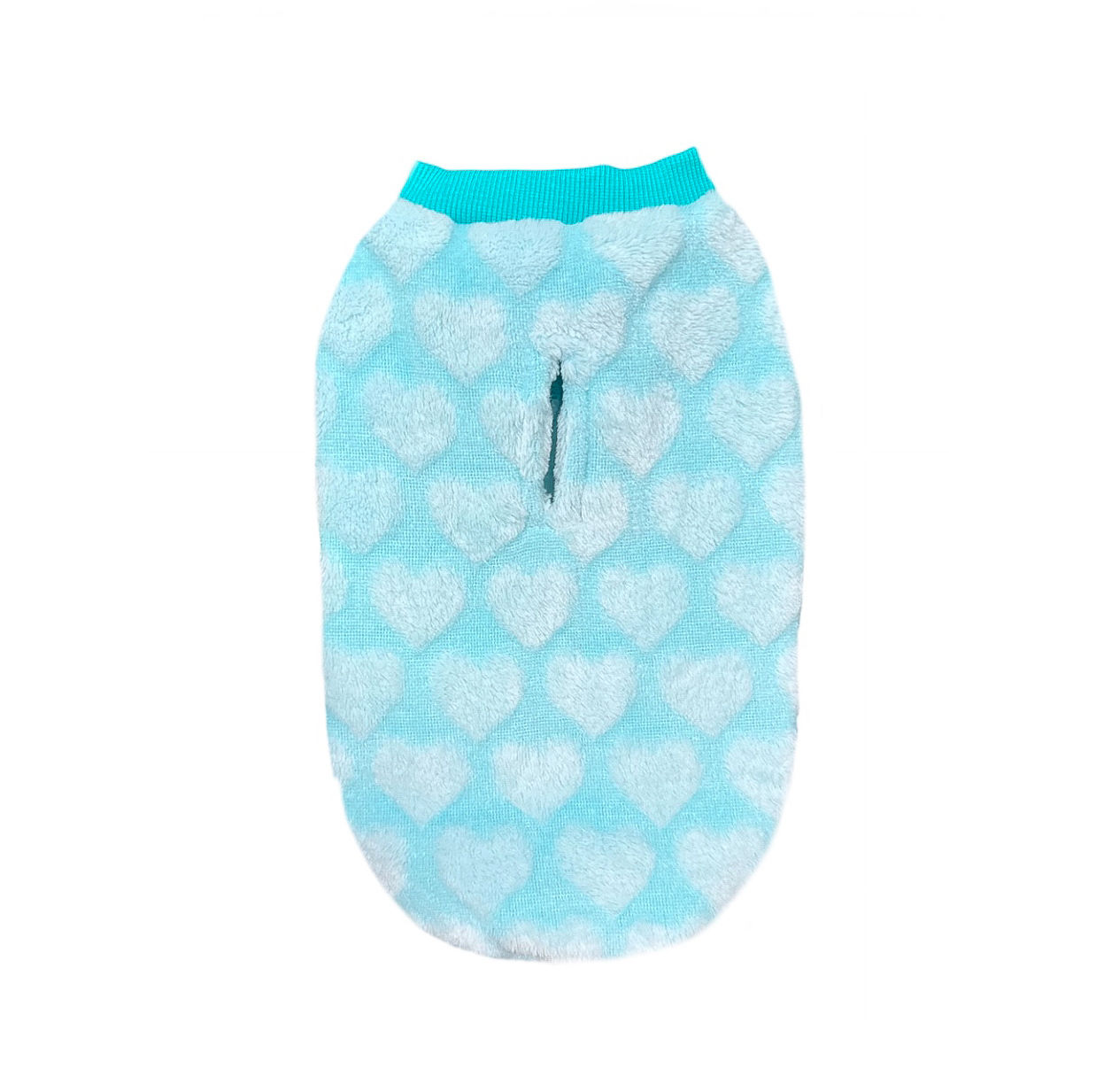 Plüsch Weste "Herz" für weibliche Hunde