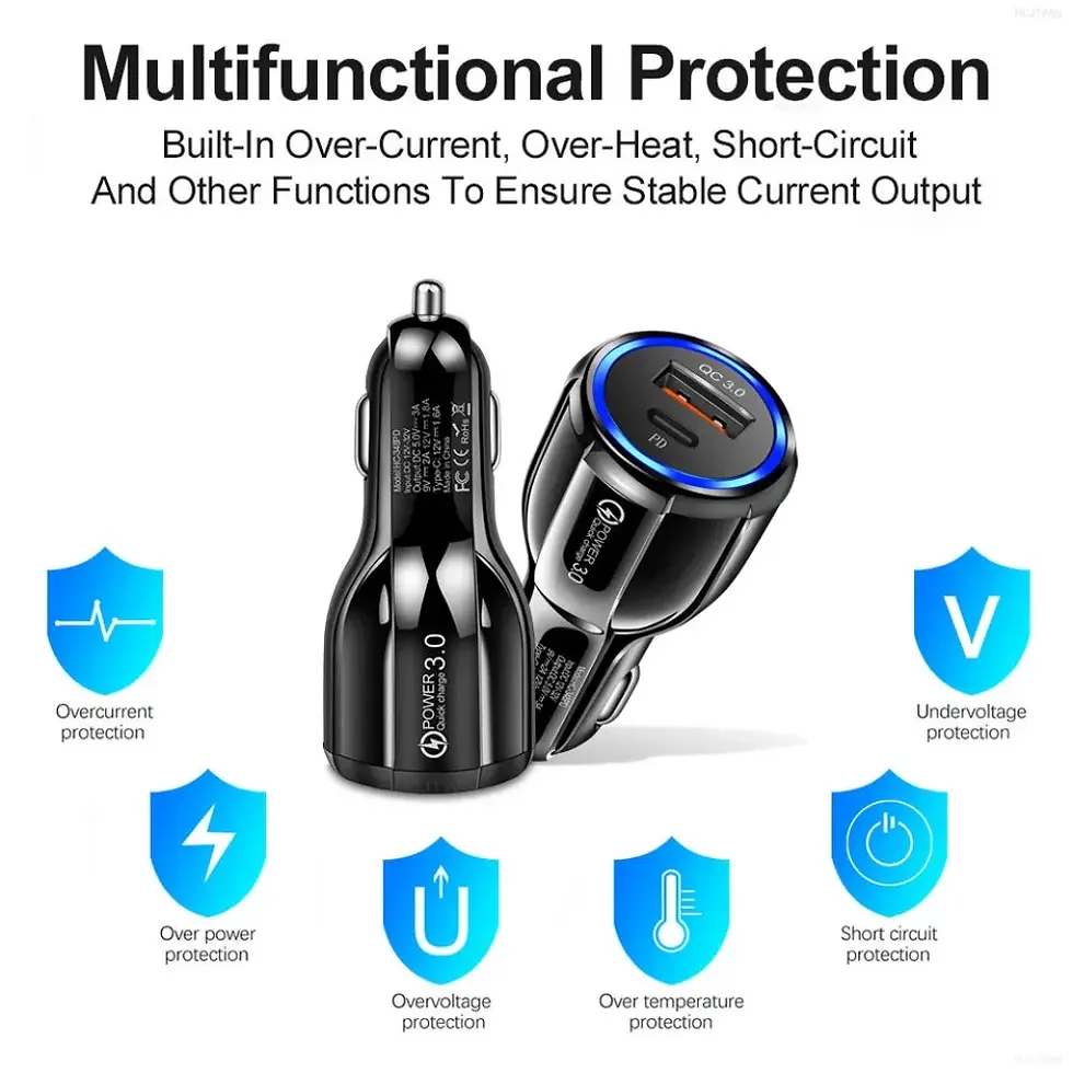 Thumbnail: Dual Port Fast Car Charger