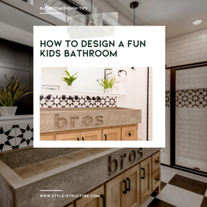 How to Design a fun Kids Bathroom