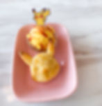 Pikachu's Vanilla Cake with icecream