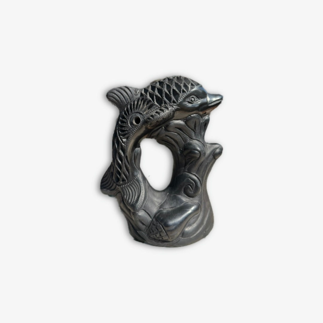 Barro Negro Dolphin Sculpture
