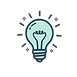 icône d'une ampoule représentant une idée