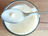 `Homemade milk kefir with freeze-dried kefir starter and traditional kefir grains`