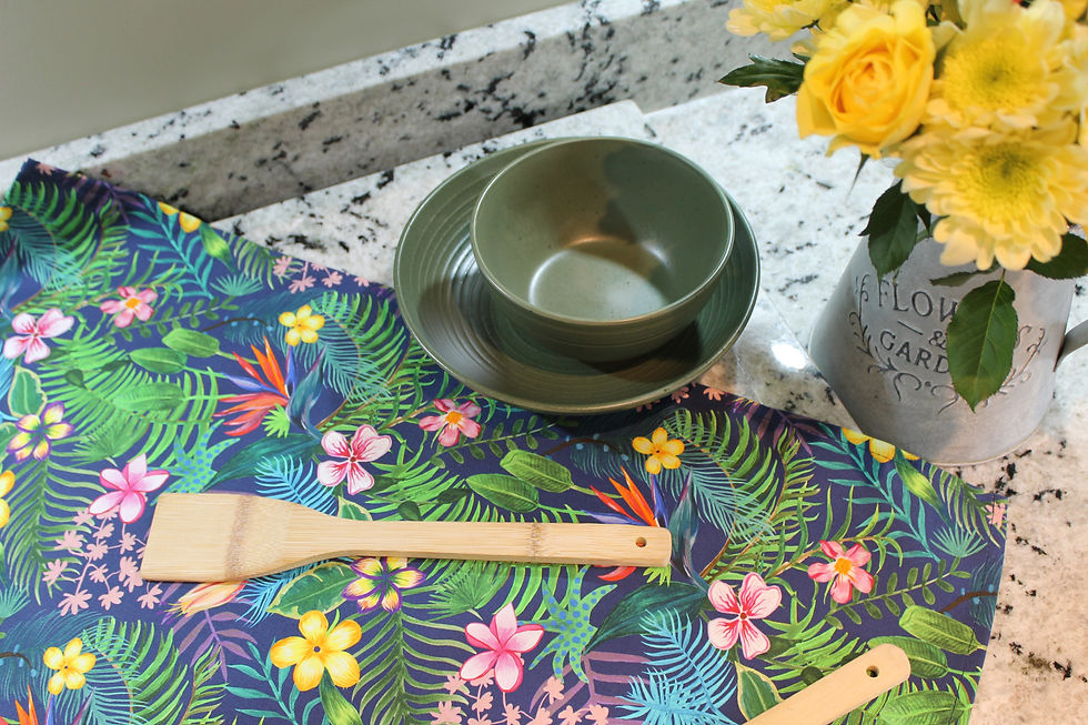 Thumbnail: Navy Tropics Tea Towel