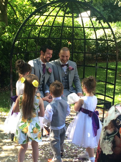 Gay wedding party