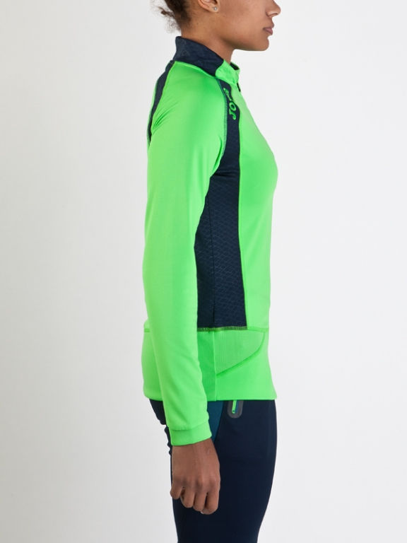 Miniatură: SUDADERA 1/2 CREMALLERA ELITE V VERDE FLUOR