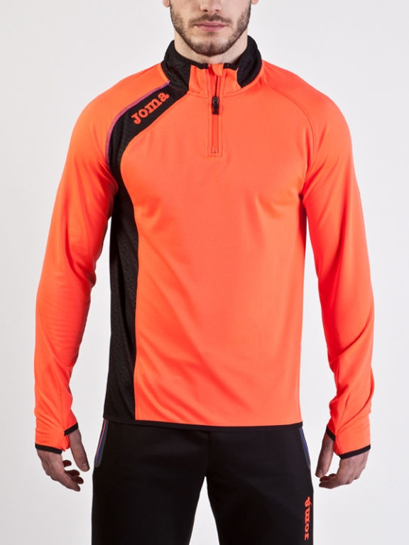 Miniatură: SUDADERA 1/2 CREMALLERA ELITE V CORAL FLUOR