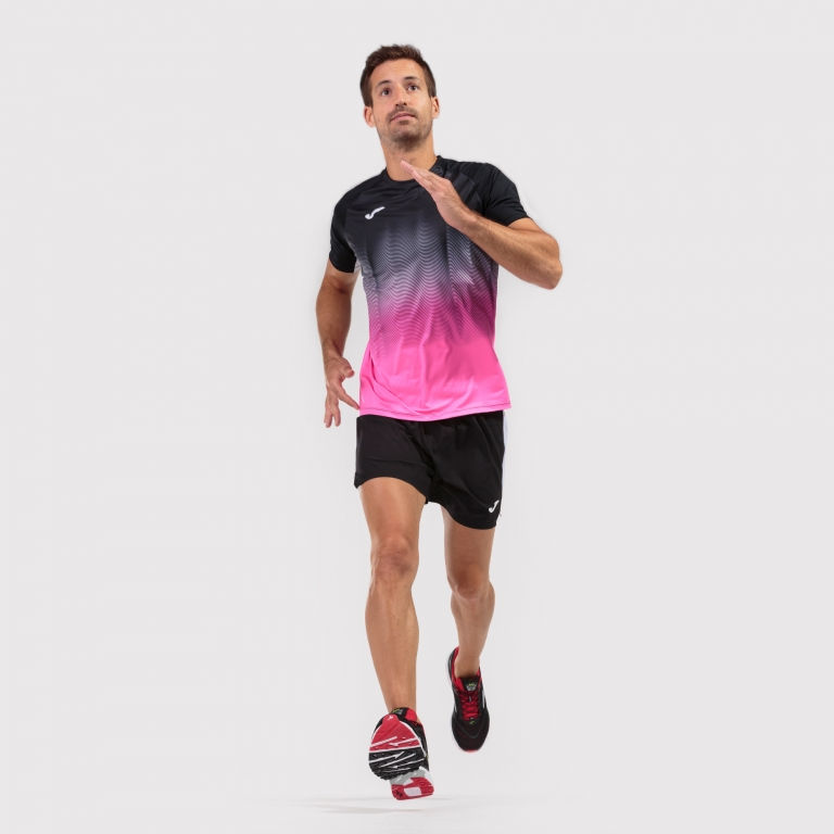 Miniatură: CAMISETA ELITE VII NEGRO-ROSA F-BLANCO M/C