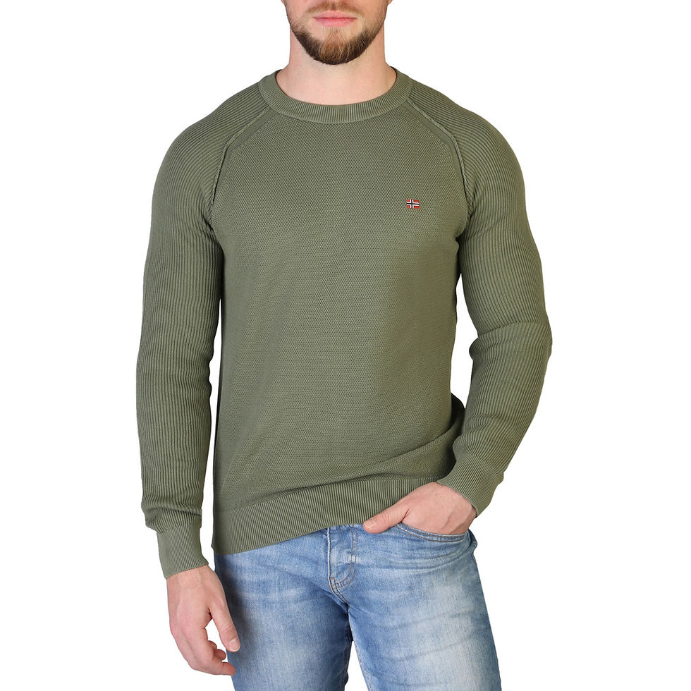 Miniatură: Bluză verde și gri