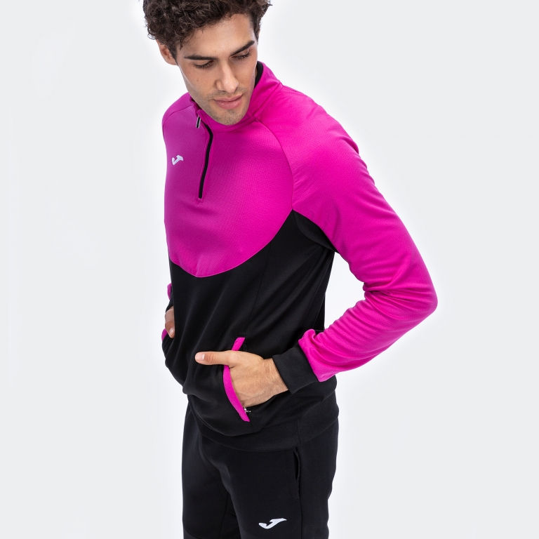Miniatură: SUDADERA ESSENTIAL 1/2 CREMALL FUCSIA-NEGRO