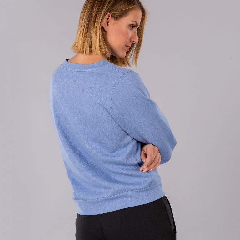 Miniatură: SUDADERA SYMI AZUL MELANGE MUJER