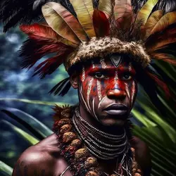 Papua New Guinea Tribesman