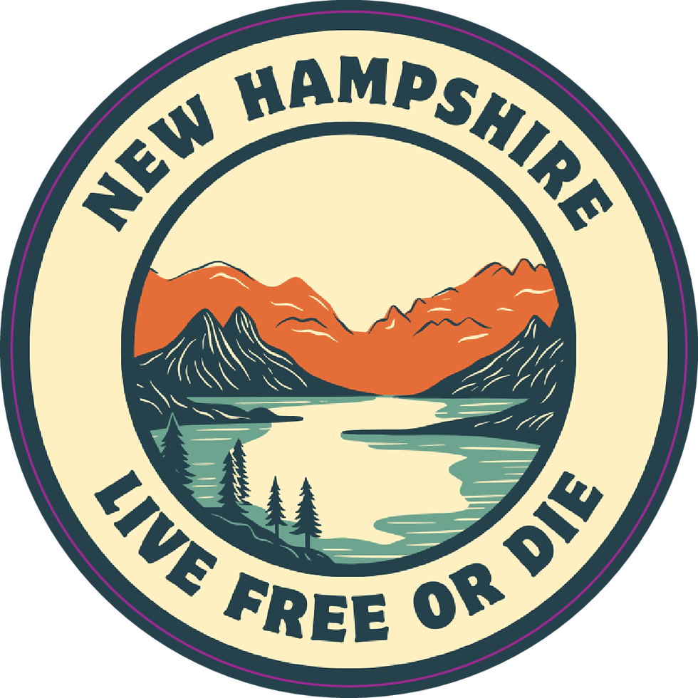 New Hampshire Live Free or Die Sticker