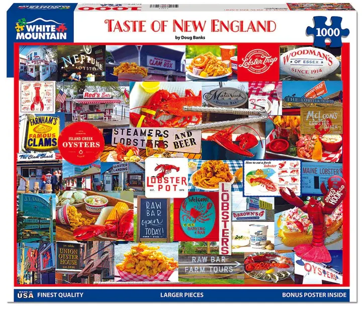 Taste of New England White Mountain Puzzles 1,000 Pieces
