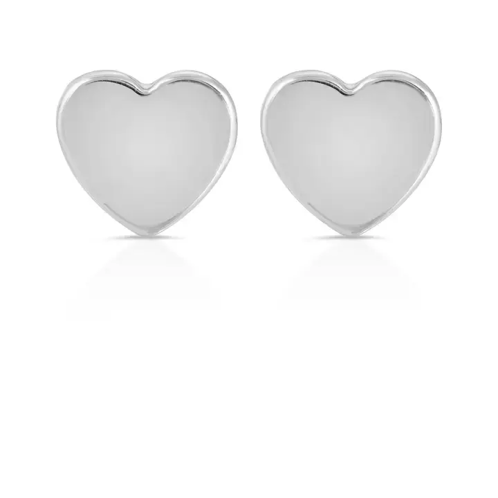 Thumbnail: New Moon Silver Earrings - Love/Heart