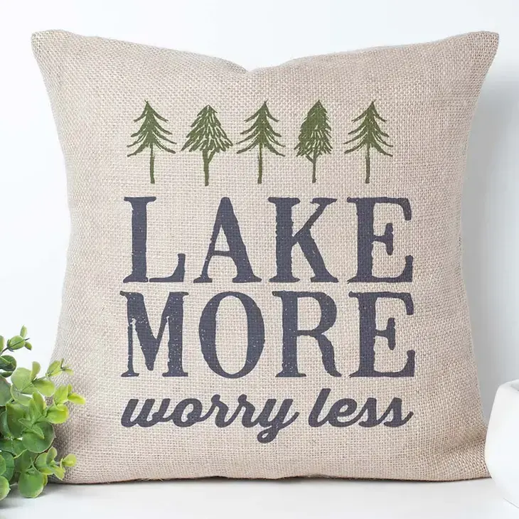 Lake More Pillow, Throw Pillow