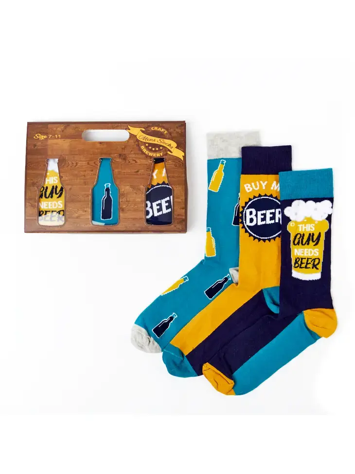 Thumbnail: Men's Beer Socks Gift Set