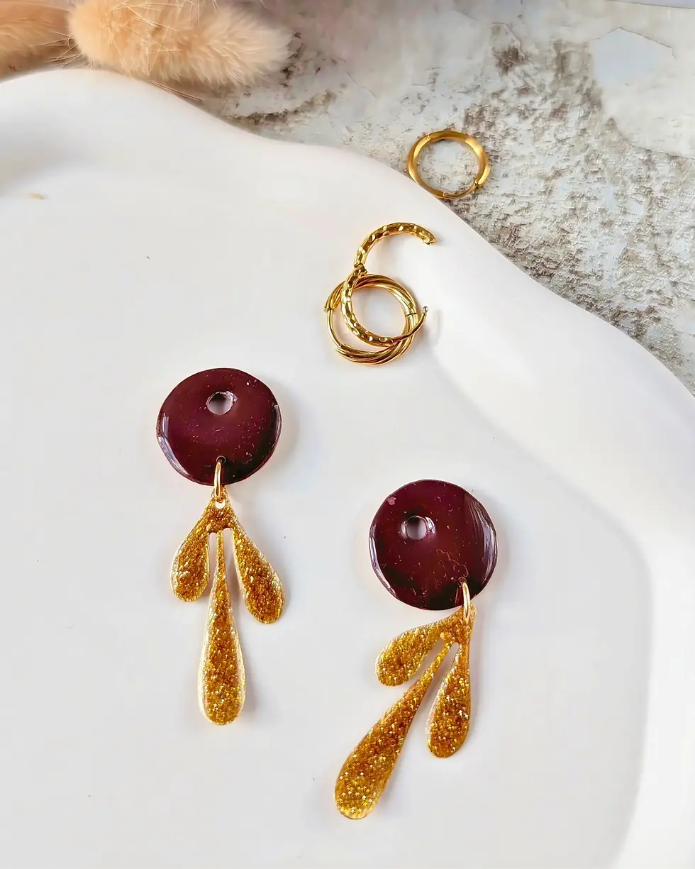 Miniature : Charms Velours de Bourgogne - Forme julia Butterfly