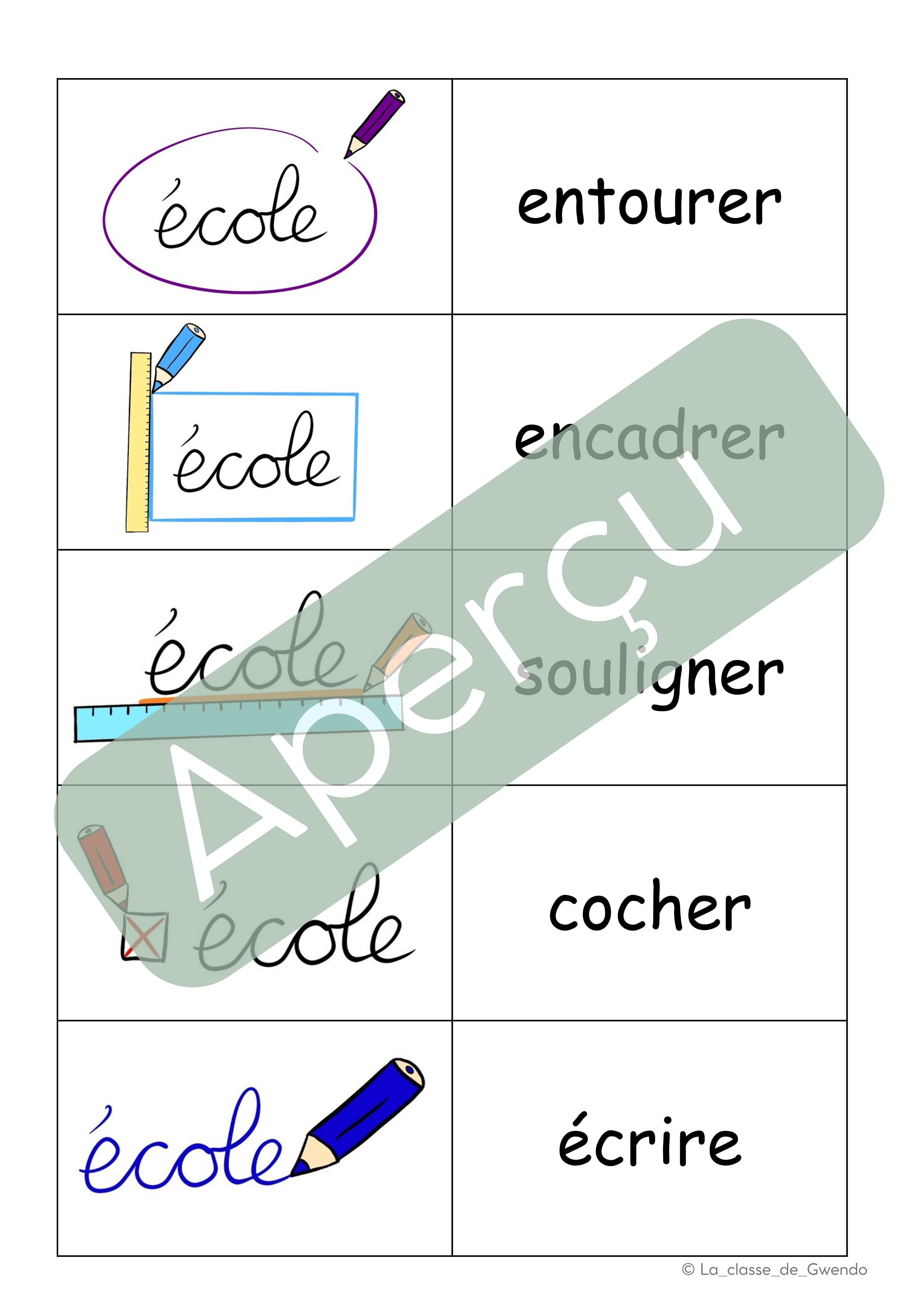 Jeu - lecture de consignes