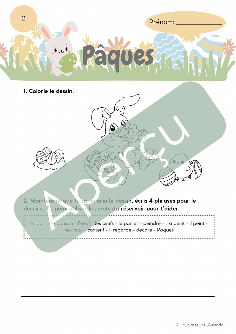 Miniature : 3 fiches de Pâques