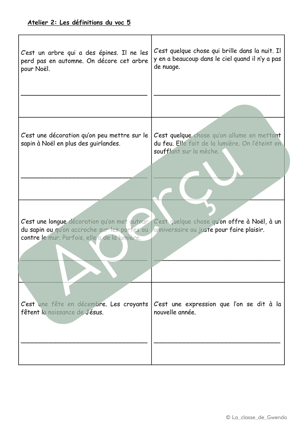 Miniature : 11 vocabulaires pour la 4P