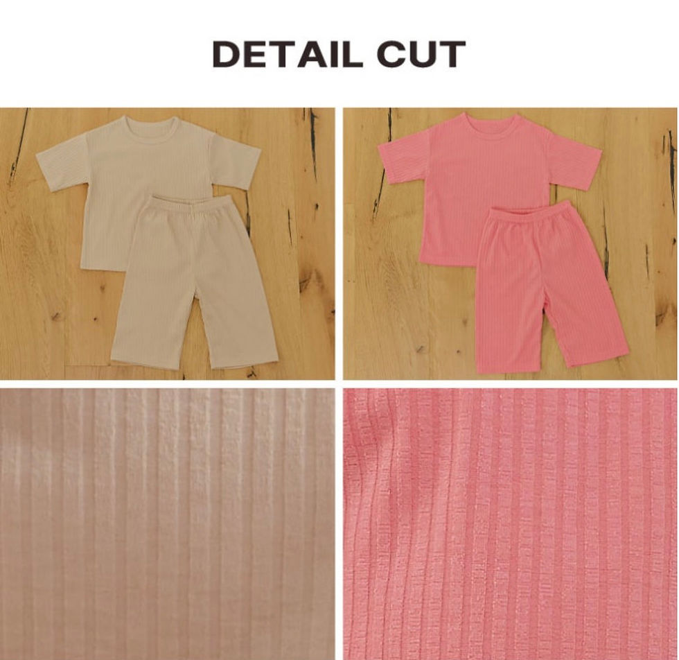 Thumbnail: Wide Ribbed Lounge Set(6 Colors)