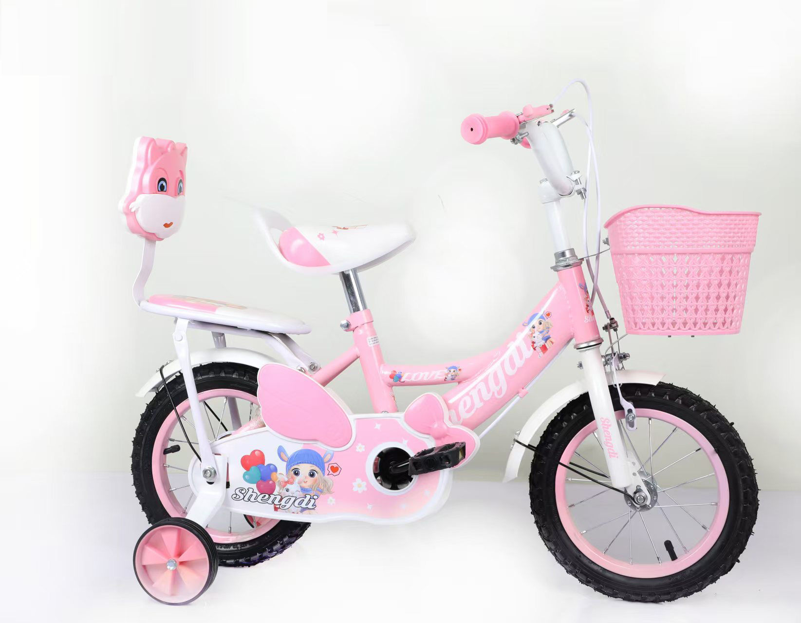 Bicicleta Aro 16 Infantil com Rodinhas VitaToys Super Reforçada com Assento Tras