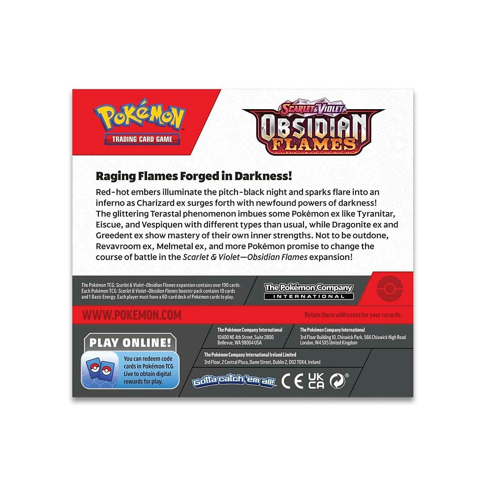 Thumbnail: Pokémon TCG: Scarlet & Violet-Obsidian Flames Booster Display Box (36 Packs)