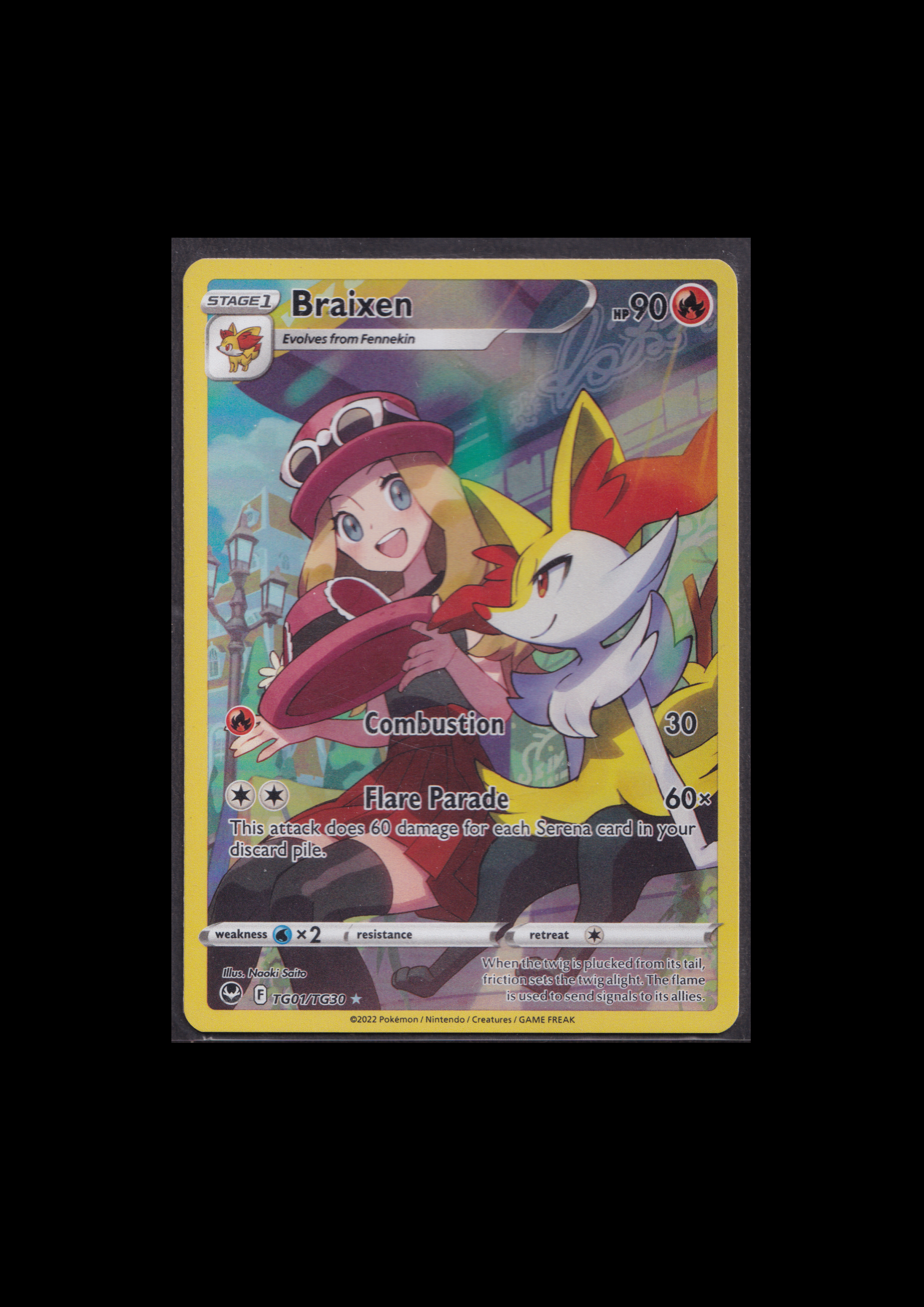 Pokemon TCG: Braixen TG01/TG30