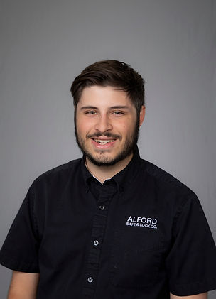 Portrait of Joseph Parsons, a locksmith and shop technician at Alford Safe & Lock in Baton Rouge.